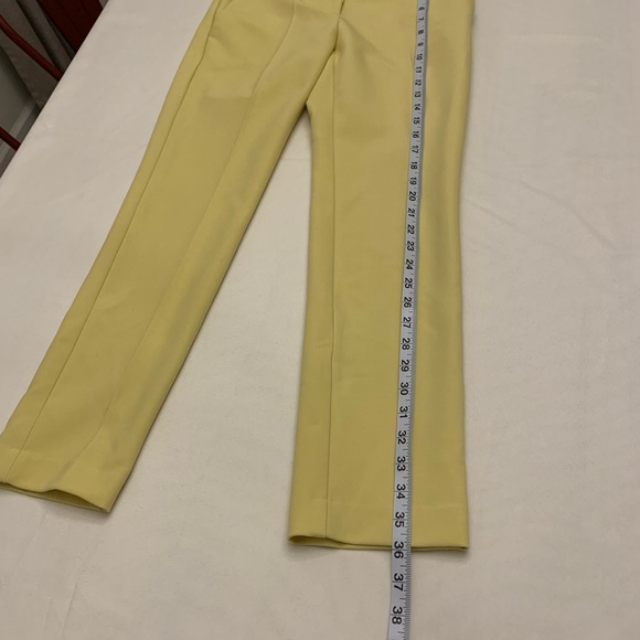 LOFT preppy yellow 🍋 pants Marisa size 0 - Picture 6 of 12
